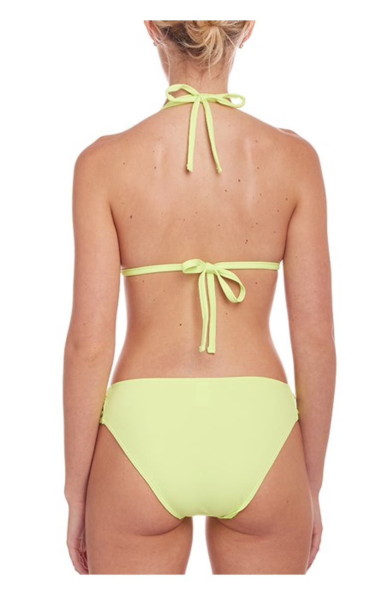 LASCANA Strappy Triangle Bikini Top Size 32C/D, Alternate, color, Bright Green