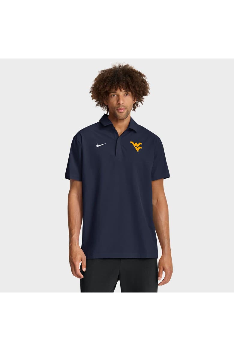 Men's Nike Navy West Virginia Mountaineers 2025 Coaches Sideline Polo, Main, color, Navy
