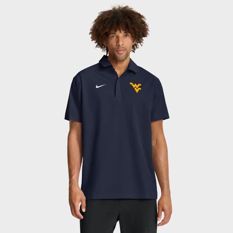 Men's Nike Navy West Virginia Mountaineers 2025 Coaches Sideline Polo