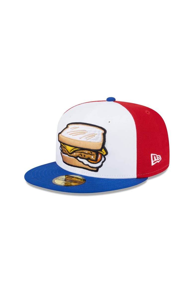 Men's New Era  Red Delmarva Shorebirds Theme Nights 59FIFTY Fitted Hat, Main, color, Red