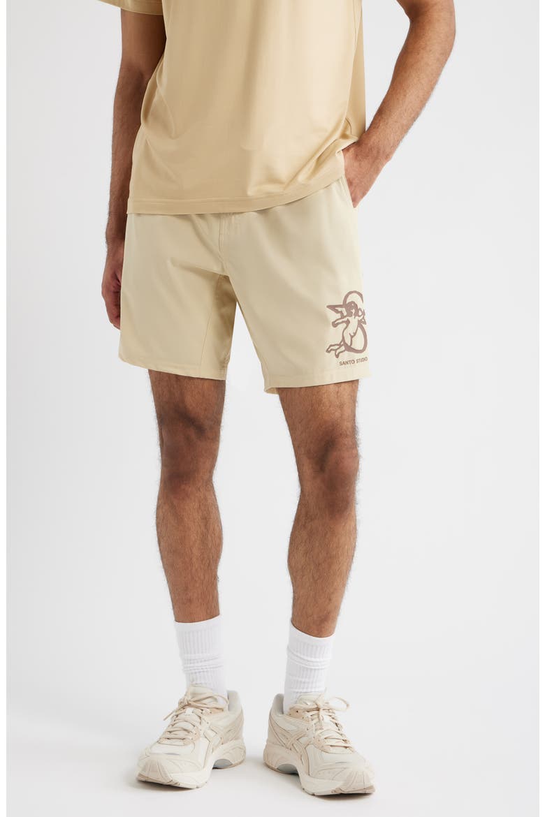 Tempo Angel Tech Shorts, Main, color, CALM BROWN