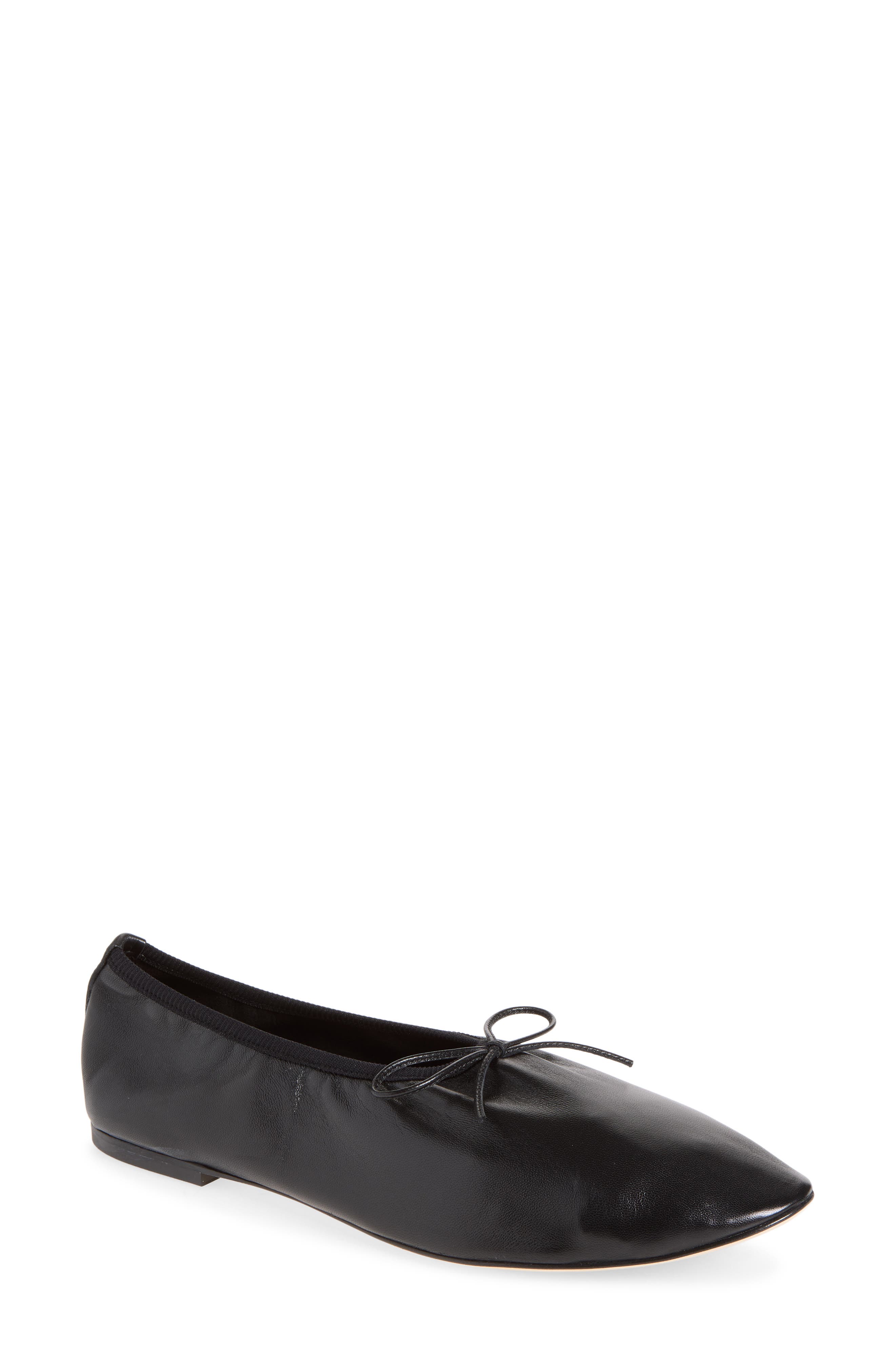 The High Vamp Ballet Flat, Main, color, BLACK
