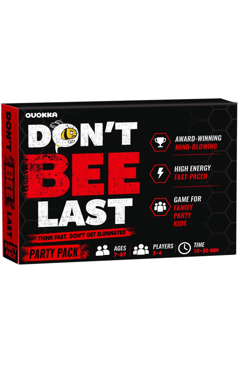 Quokka Dont Bee Last Card Game for Kids and Family - Fast-Paced Party Game, Main, color, Party Pack