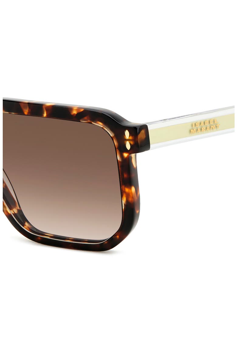 55mm Square Sunglasses, Alternate, color, HAVANA