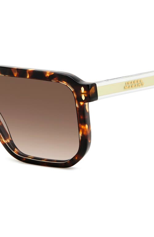 Isabel Marant 55mm Square Sunglasses In Brown