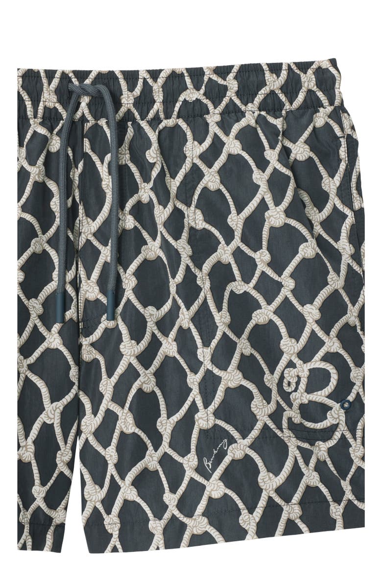 Burberry Knot Nylon Swim Shorts, Alternate, color, Magnet