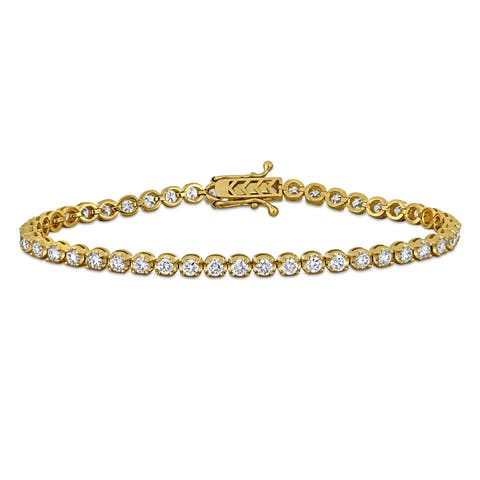 2 1/2ct. t.w. Lab-Grown Diamond Tennis Bracelet 14k