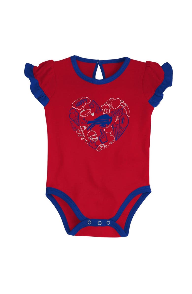 Outerstuff Newborn & Infant Royal/Red Buffalo Bills Too Much Love Two-Piece Bodysuit Set, Alternate, color, Royal
