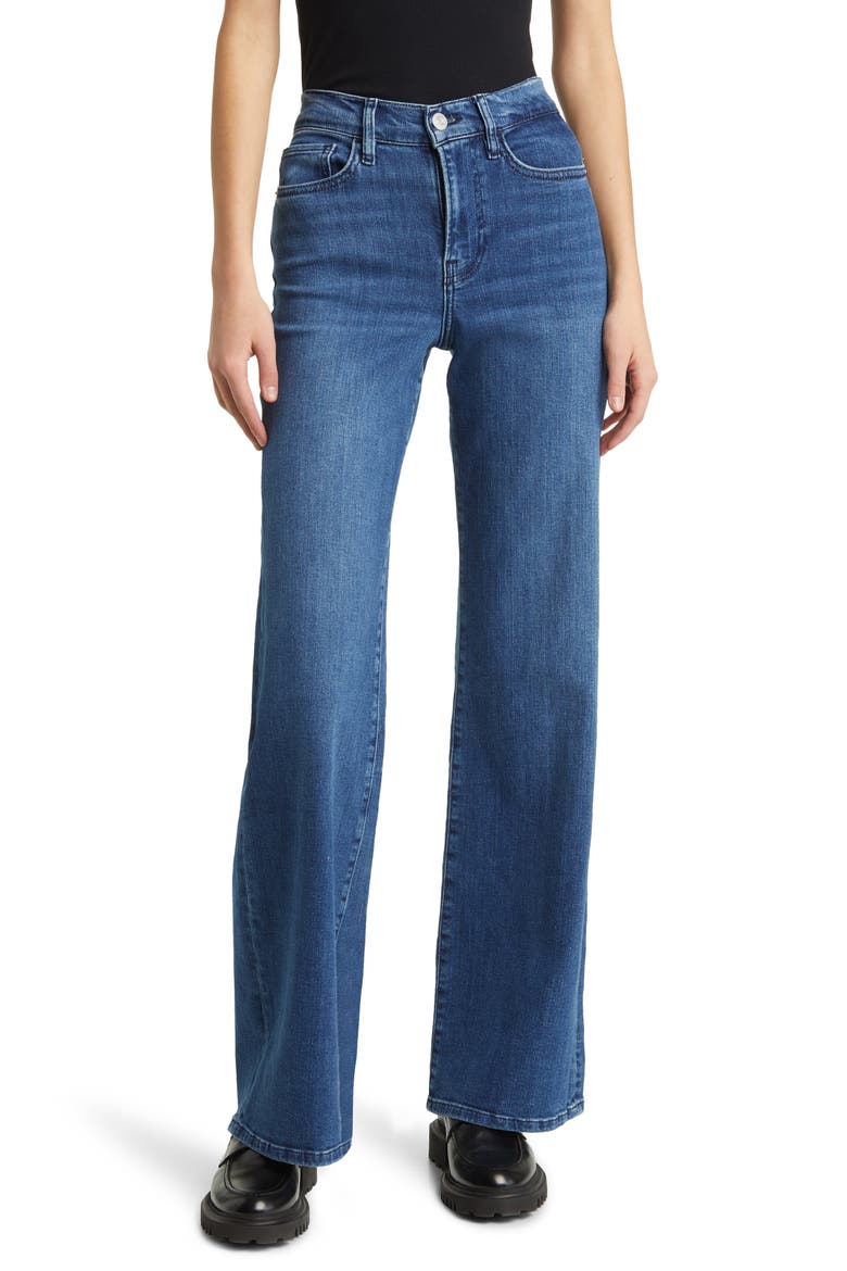 Le Slim Palazzo Ankle Jeans, Main, color, TEMPLE