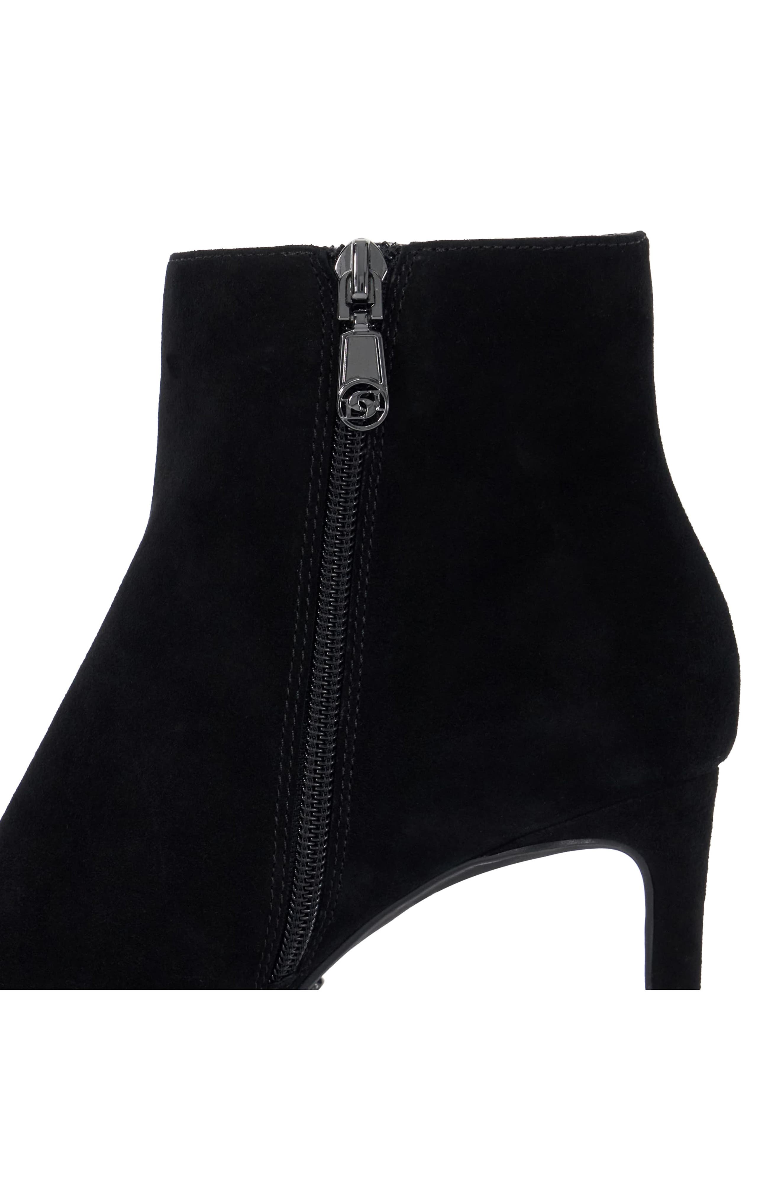 Dune London Obsessively Pointed Toe Bootie, Alternate, color, Black