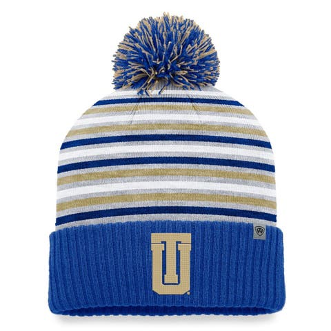 Men's Top of the World Royal Tulsa Golden Hurricane Dash Cuffed Knit Hat with Pom