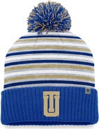 TOP OF THE WORLD Men's Top of the World Royal Tulsa Golden Hurricane Dash Cuffed Knit Hat with Pom