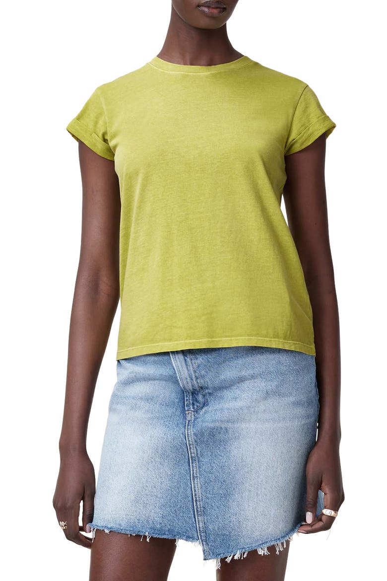 Anna Cotton T-Shirt, Main, color, UNITY GREEN