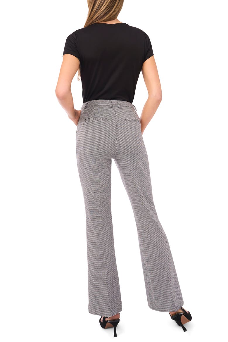 Houndstooth Flare Leg Pants, Alternate, color, BLACK TONES