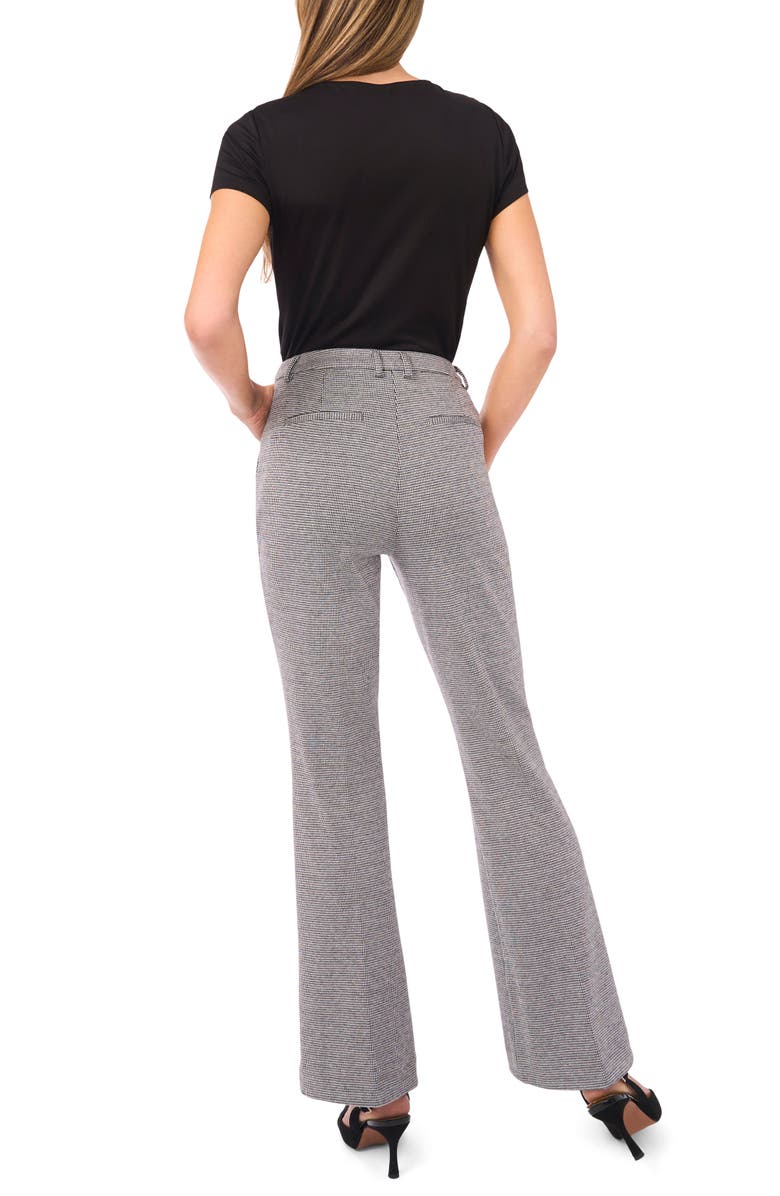 Halogen<sup>®</sup> Houndstooth Flare Leg Pants, Alternate, color, Black Tones