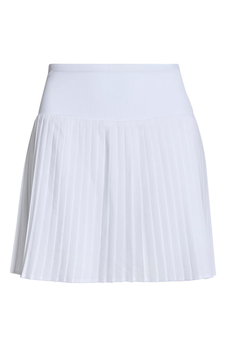MPG Club Micro Pleated Skort, Main, color, Brilliant White