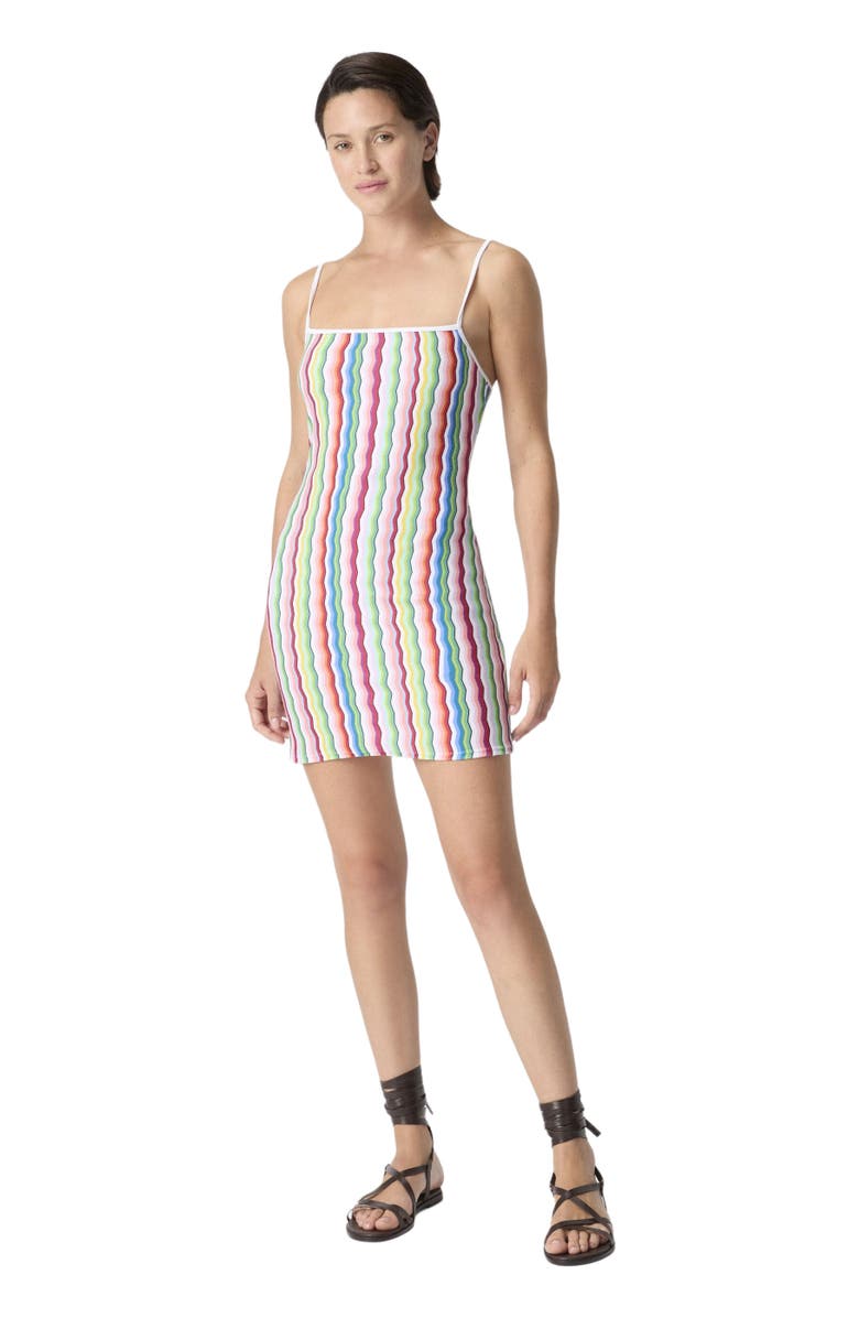 Missoni Mini Cover-up Dress In Terry Cloth With Zigzag Print, Main, color, Multicoloured