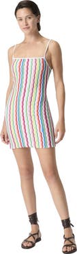 Missoni Mini Cover-up Dress In Terry Cloth With Zigzag Print