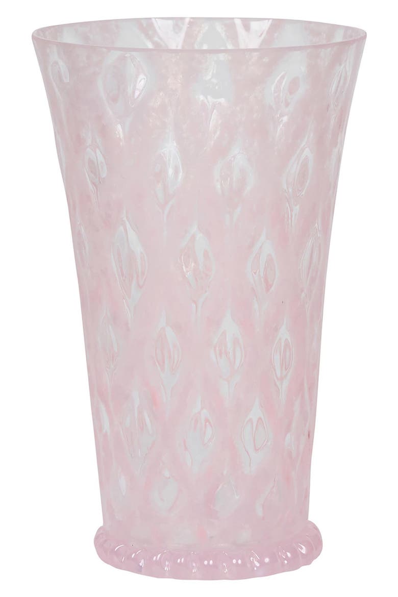 Trellis Large Glass Tumbler, Main, color, BLUSH