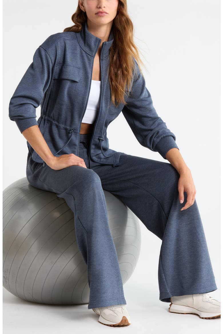 Soft Luxe Utility Jacket, Alternate, color, NAVY ARMADA HEATHER
