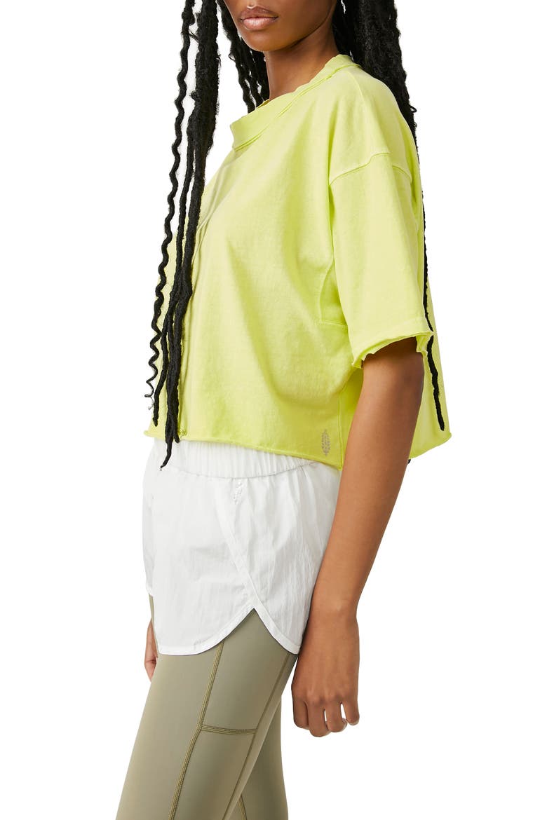 FP Movement Inspire Cotton T-Shirt, Alternate, color, HIGHLIGHTER