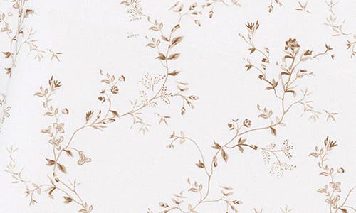 Woven & Weft Winter Floral 4-piece Flannel Bed Sheet Set In White