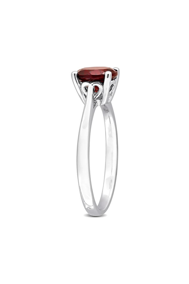 Garnet Solitaire Ring, Alternate, color, RED