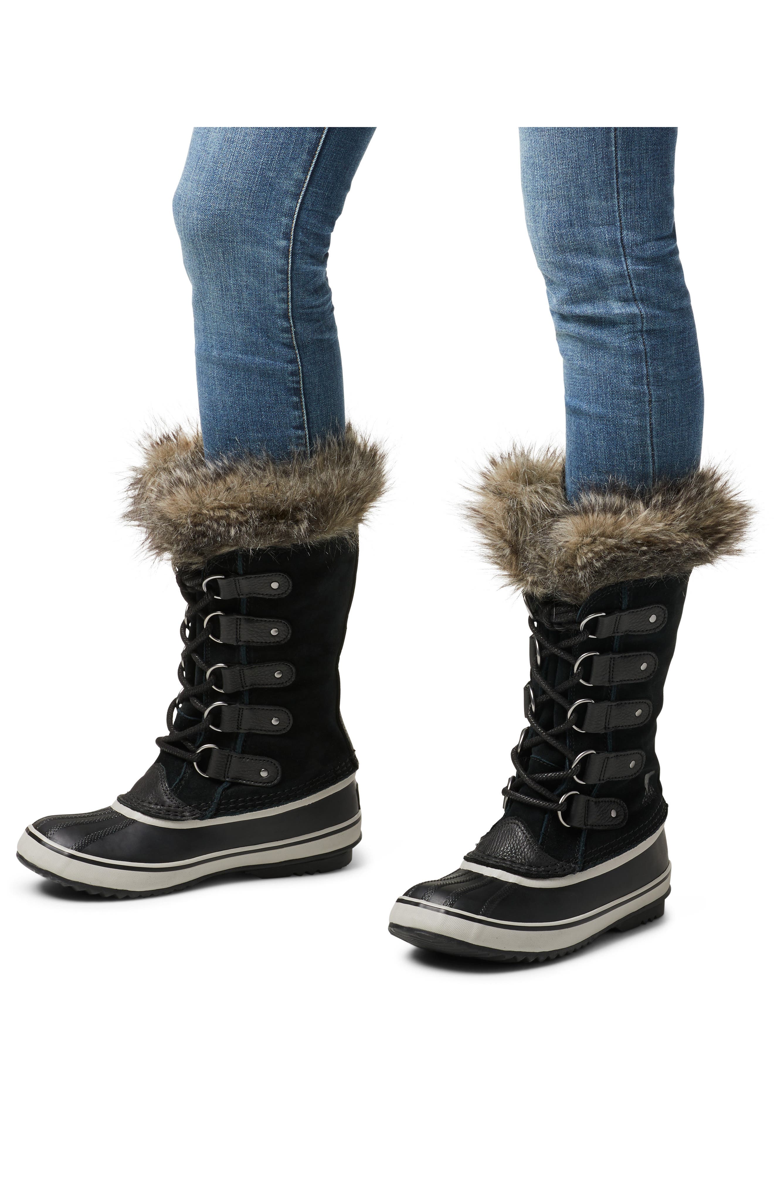 SOREL Joan of Arctic Waterproof Boot, Alternate, color, Black/ Quarry
