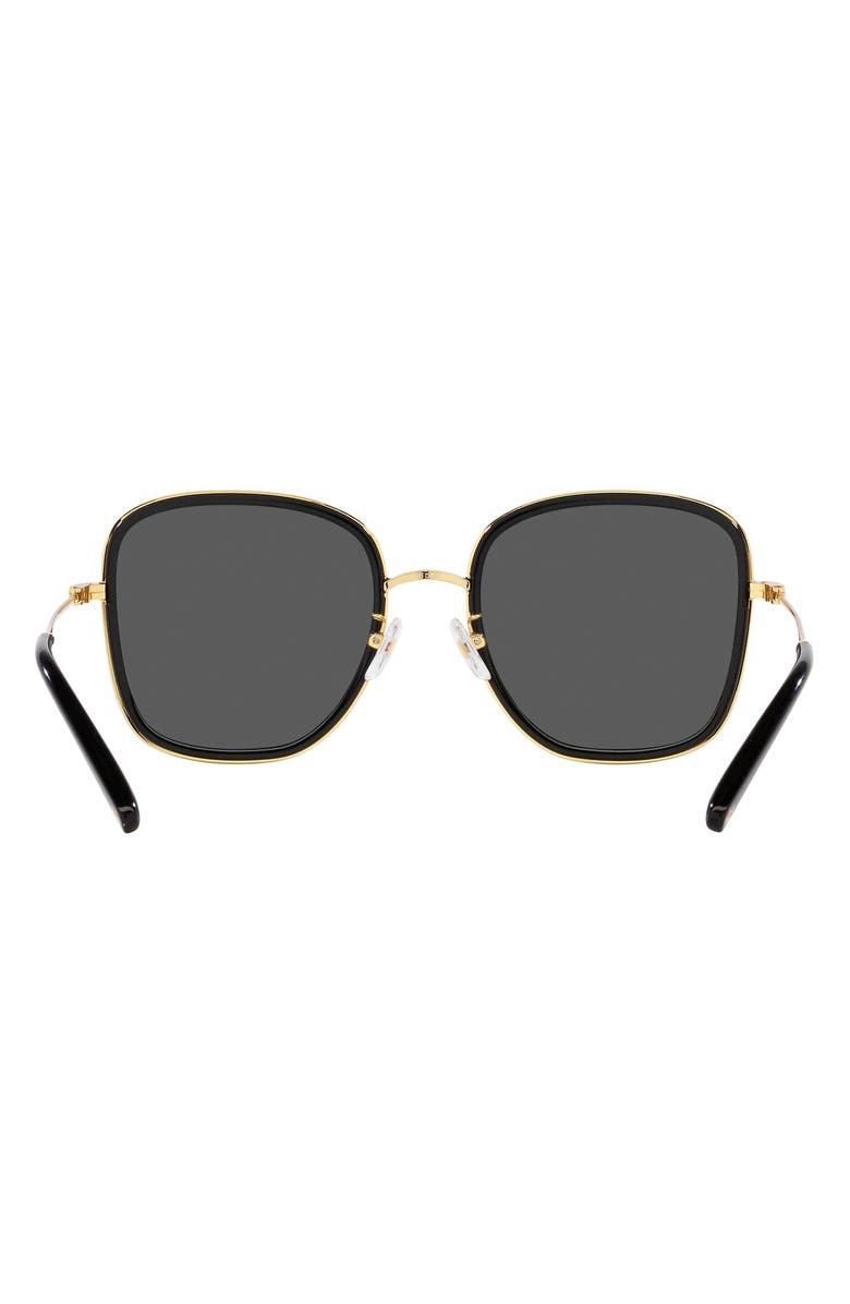 Tory Burch 53mm Square Sunglasses, Alternate, color, Black