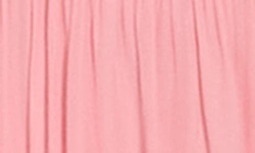 Ramy Brook Dulce Eyelet Ruffle Plissé Halter Maxi Dress In Pink Tulip