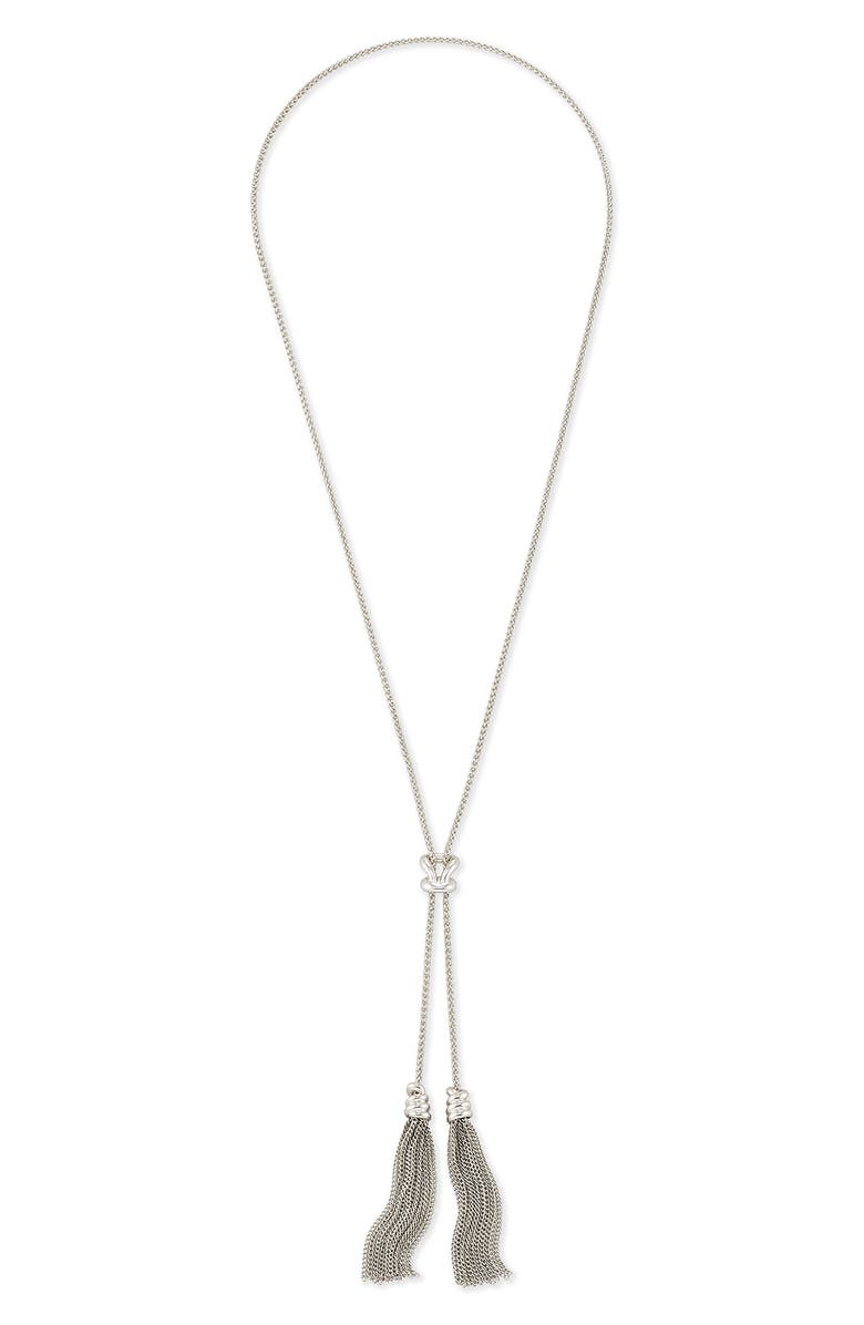 Kendra Scott Tassel Bolo Necklace, Main, color,