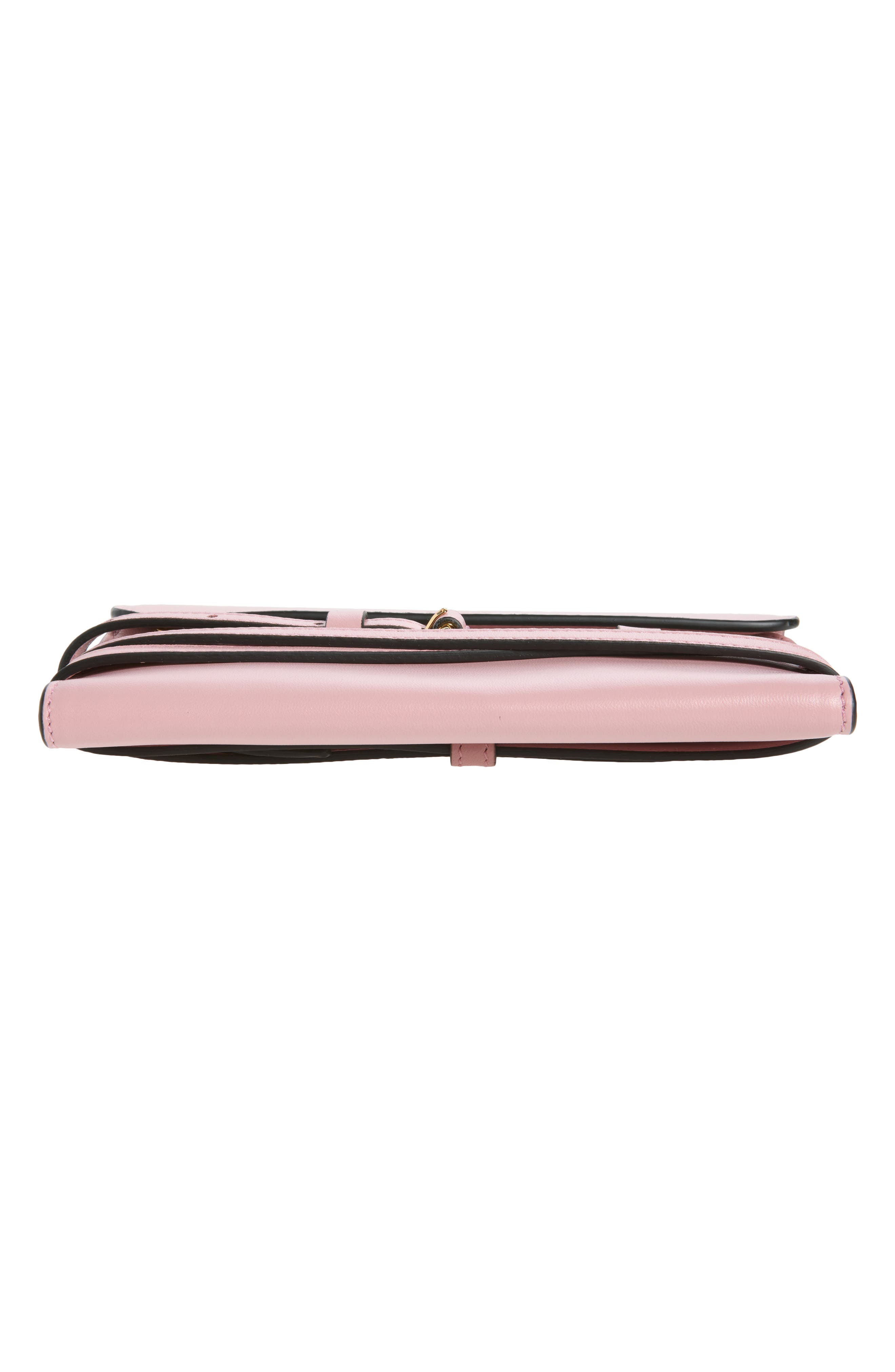 Soft Leather Wallet on a Chain, Alternate, color, PINK