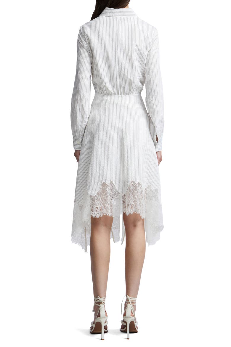 Stripe Shirtdress with Lace Hem, Alternate, color, JASMINE