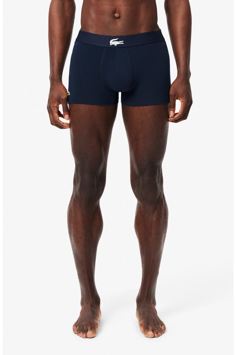 3-Pack Stretch Cotton Trunks, Alternate, color, THYME/ NAVY BLUE/ WHITE