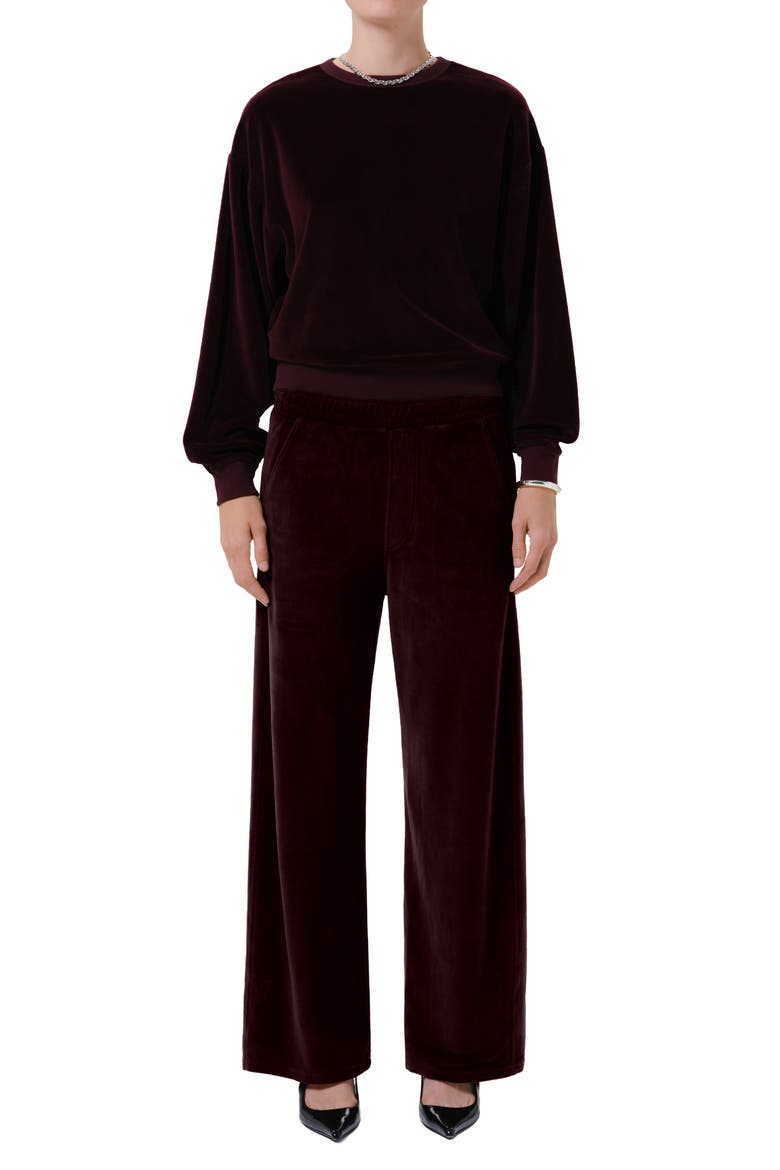 Vintage Crewneck Sweatshirt, Alternate, color, BURGUNDY