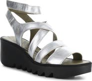 Fly London Bafy Ankle Strap Platform Wedge Sandal