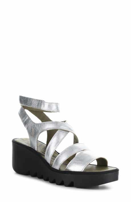 Fly London Bafy Ankle Strap Platform Wedge Sandal