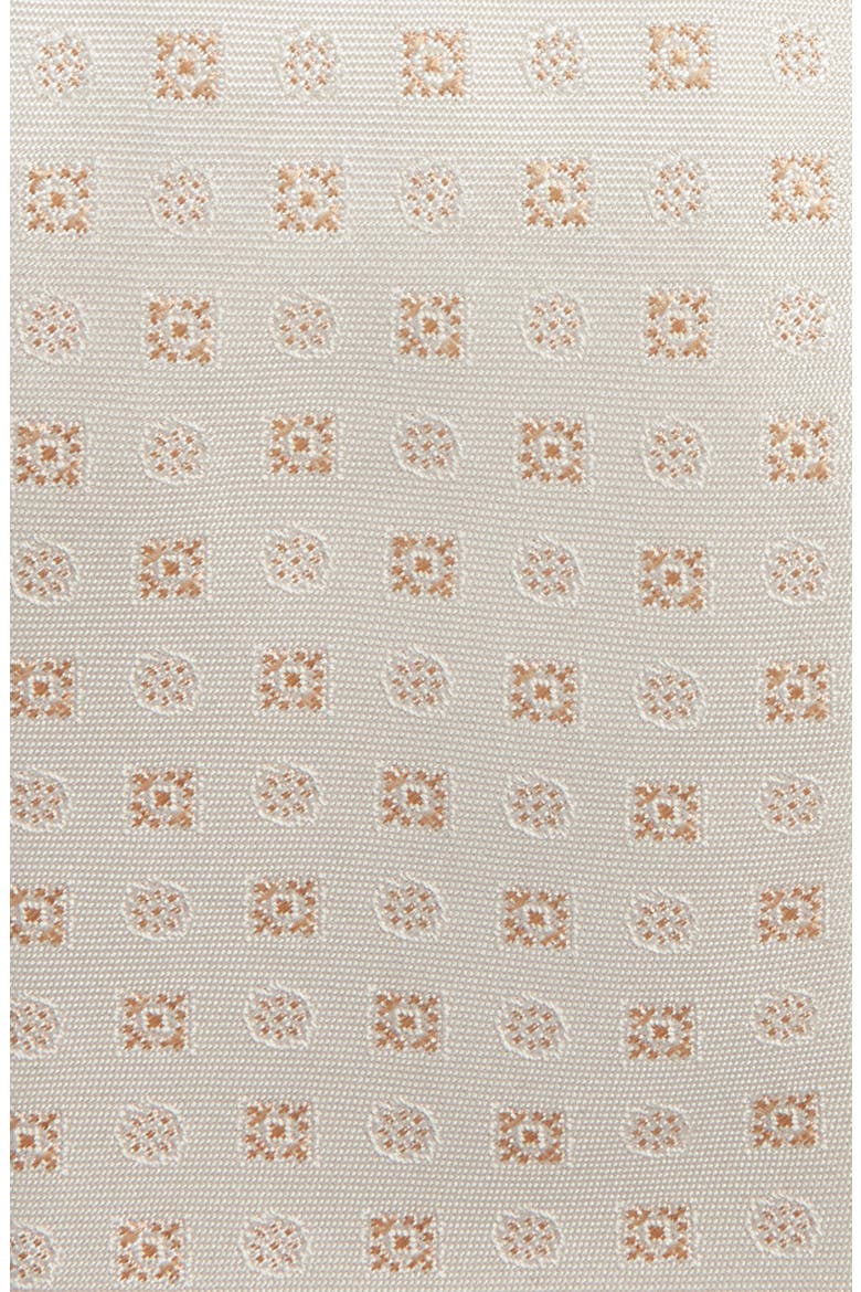 Medallion Silk Tie, Alternate, color, BEIGE/ KHAKI