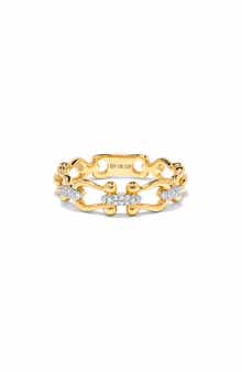 H.J. Namdar 14K Yellow Gold Diamond Rope Band Ring - 0.59ct.