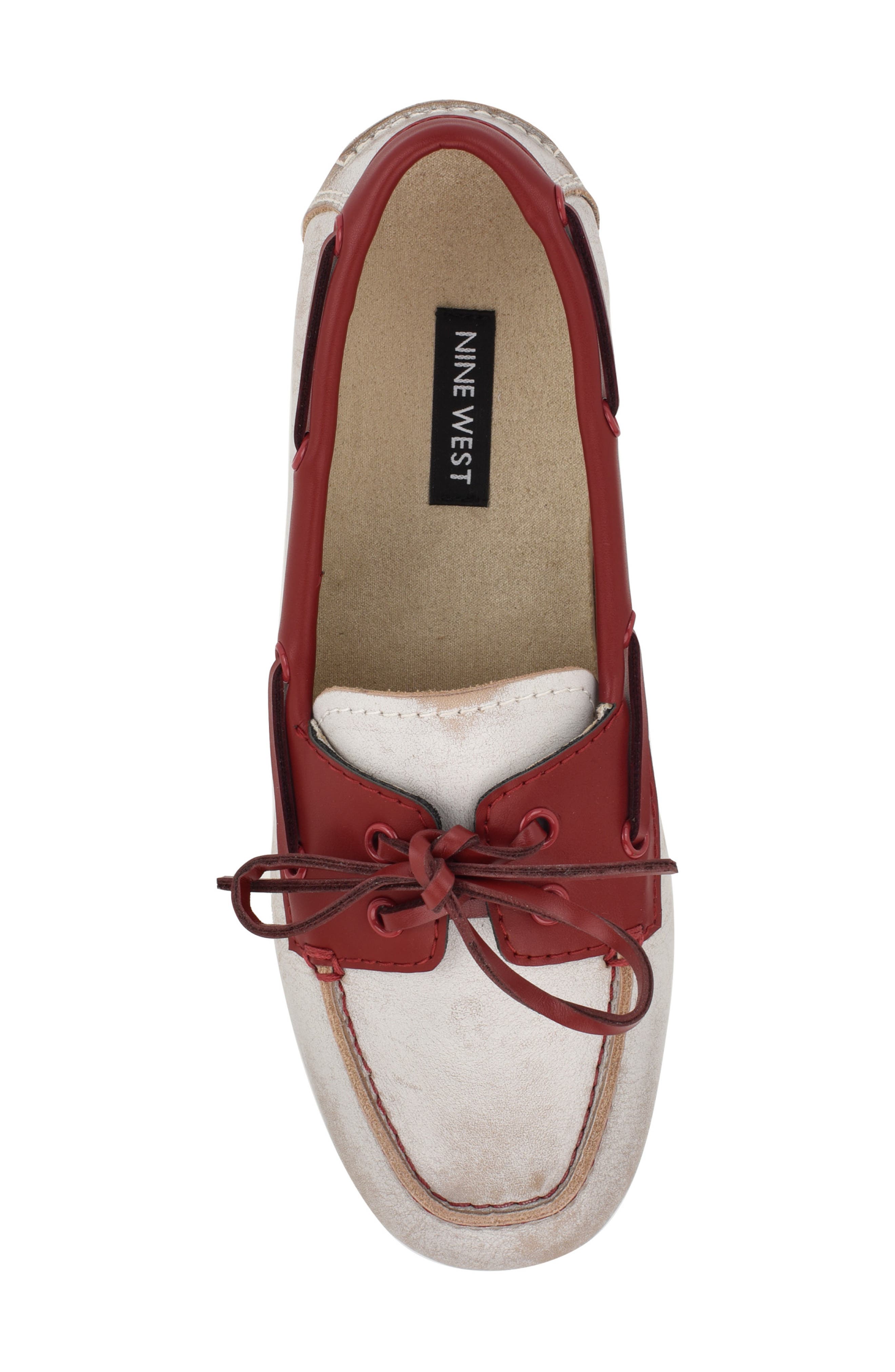 Yacht Boat Shoe, Alternate, color, WHITE/ BROWN