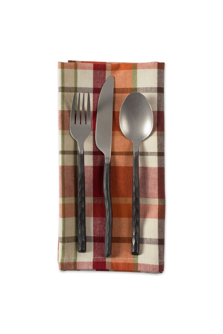Pumpkin Spice Plaid Napkin Set/6, Alternate, color, Pumpkin Spice