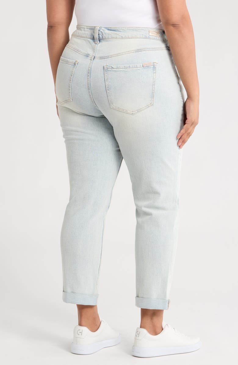 Seven7 Weekend High Waist Slim Straight Leg Jeans, Alternate, color, 5 Point