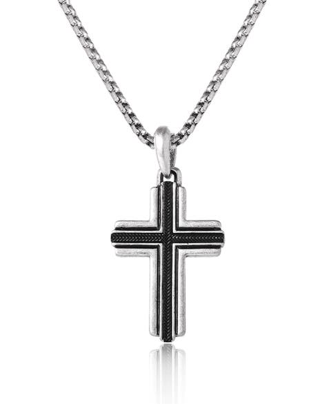 Silver Cross Pendant Necklace