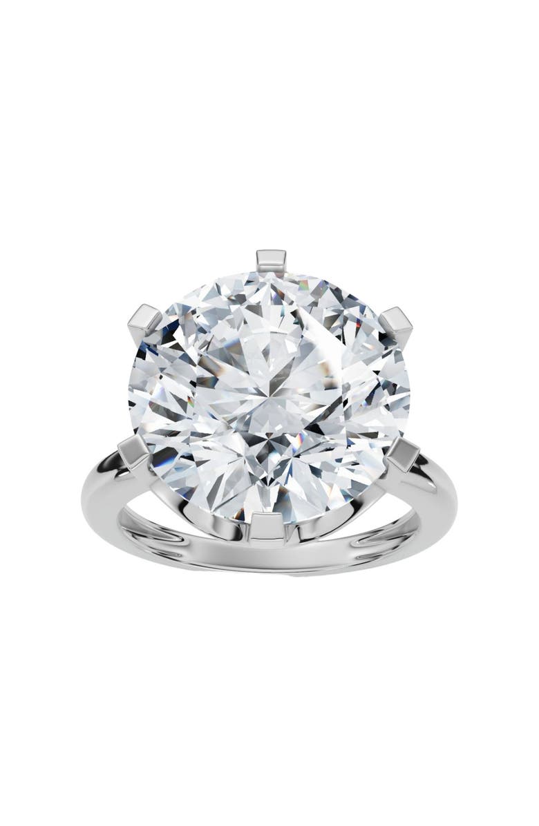 Bliss Diamond Certfied 6Ct Diamond Engagement Ring Solitaire 14k Gold Lab Grown, Main, color, 14K White Gold