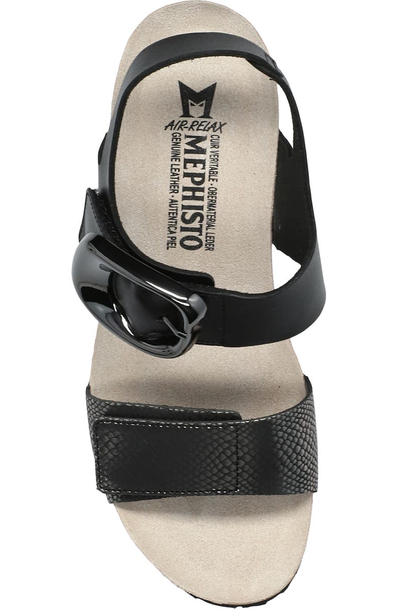 Mephisto Leandre Wedge Sandal, Alternate, color, Grey Havana