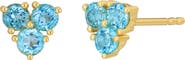 Bony Levy 14K Gold Semiprecious Stone Trio Stud Earrings
