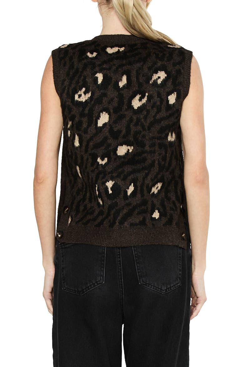 Genesis Sweater Vest, Alternate, color, BROWN MULTI