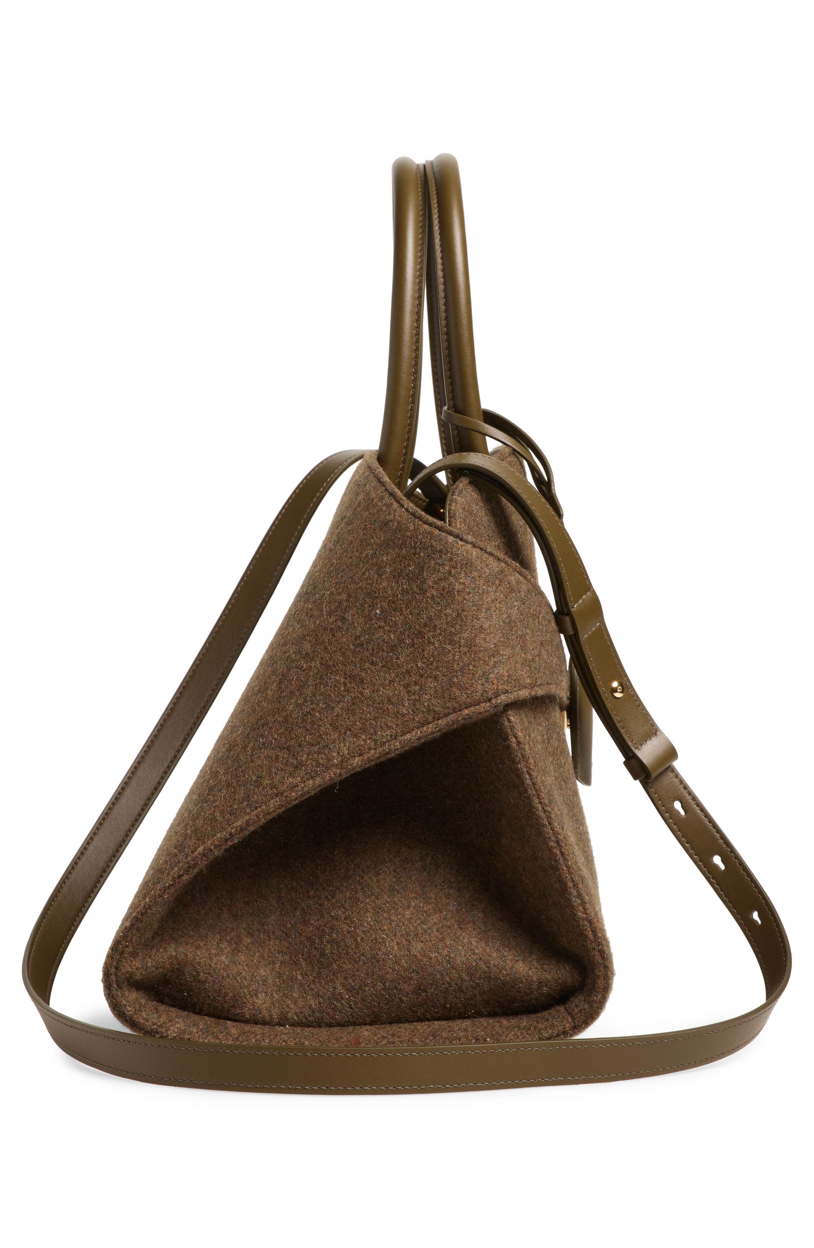 FERRAGAMO Medium Hug Felt Top Handle Bag, Alternate, color, 