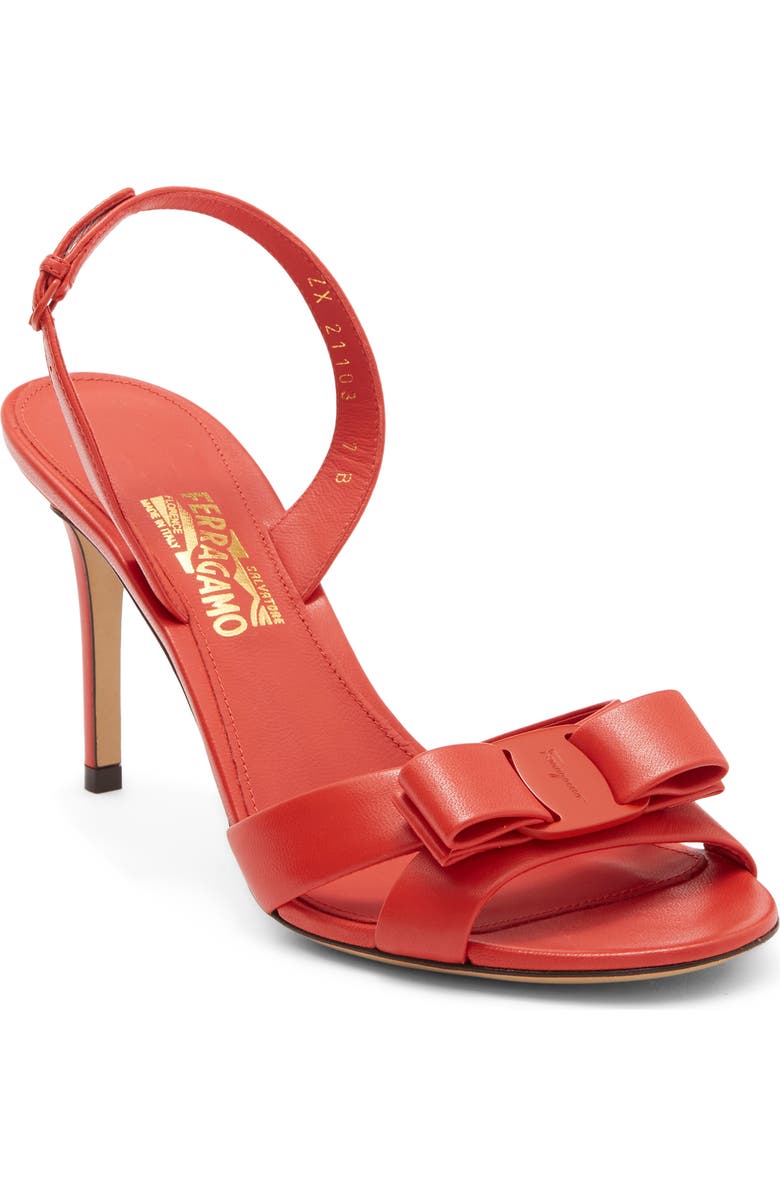 FERRAGAMO Lida Sandal, Main, color, Red