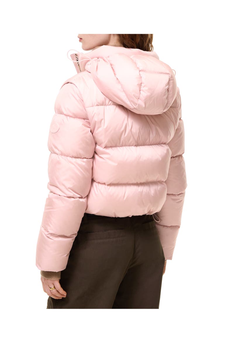 Detachable Sleeve Nylon Langdale Puffer Jacket, Alternate, color, Peony pink